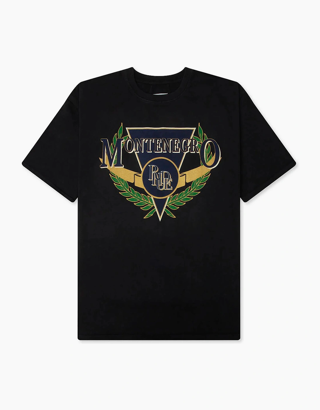 Rhude Men's Rhude Montenegro Regatta T-Shirt in Washed Black