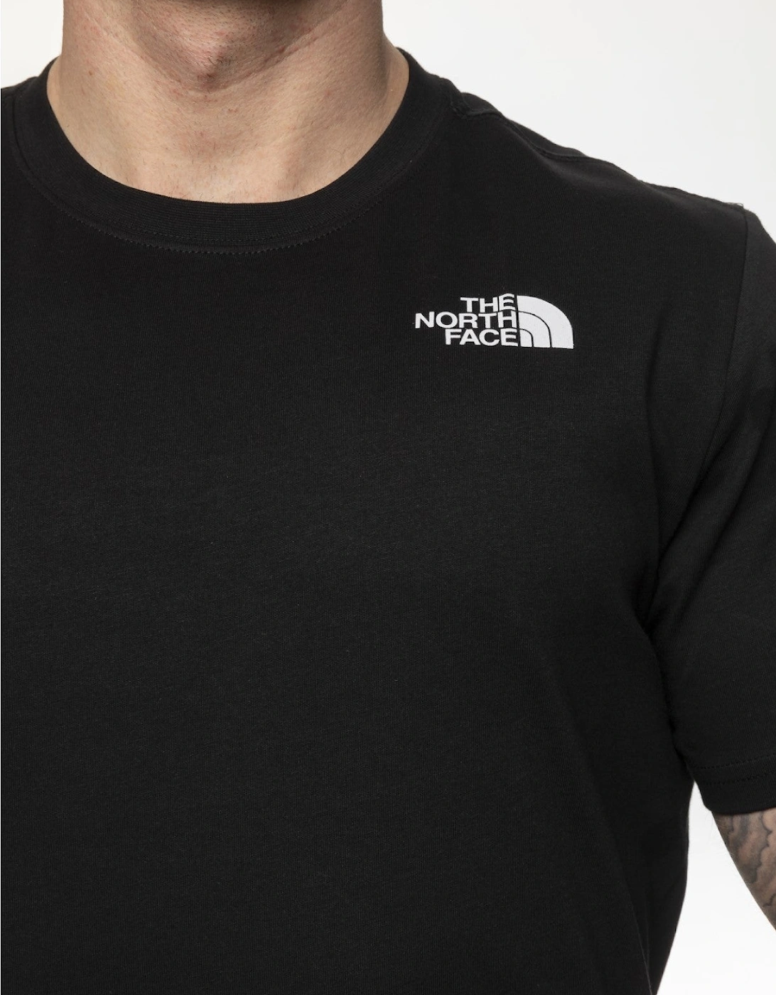 The North Face Mens Red Box Short Sleeve T-shirt in Black