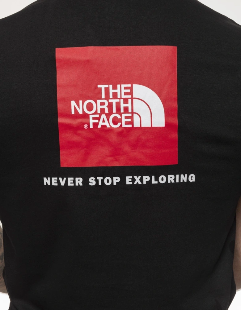 The North Face Mens Red Box Short Sleeve T-shirt in Black