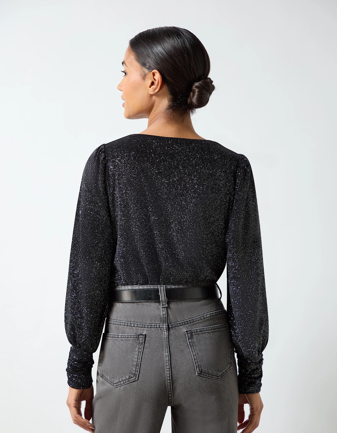 Black Velvet Sparkle Bodysuit
