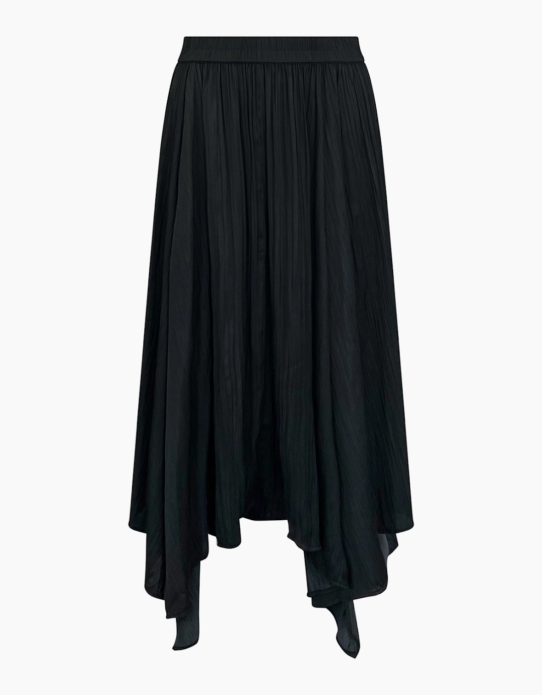 Black Plisse Full Skirt