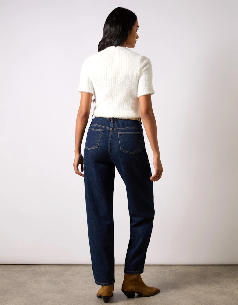 Ivory Fluffy Rib Top