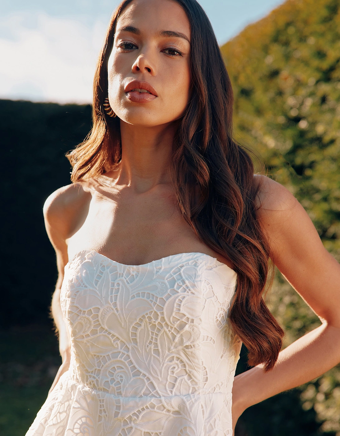 Lace Bustier Top