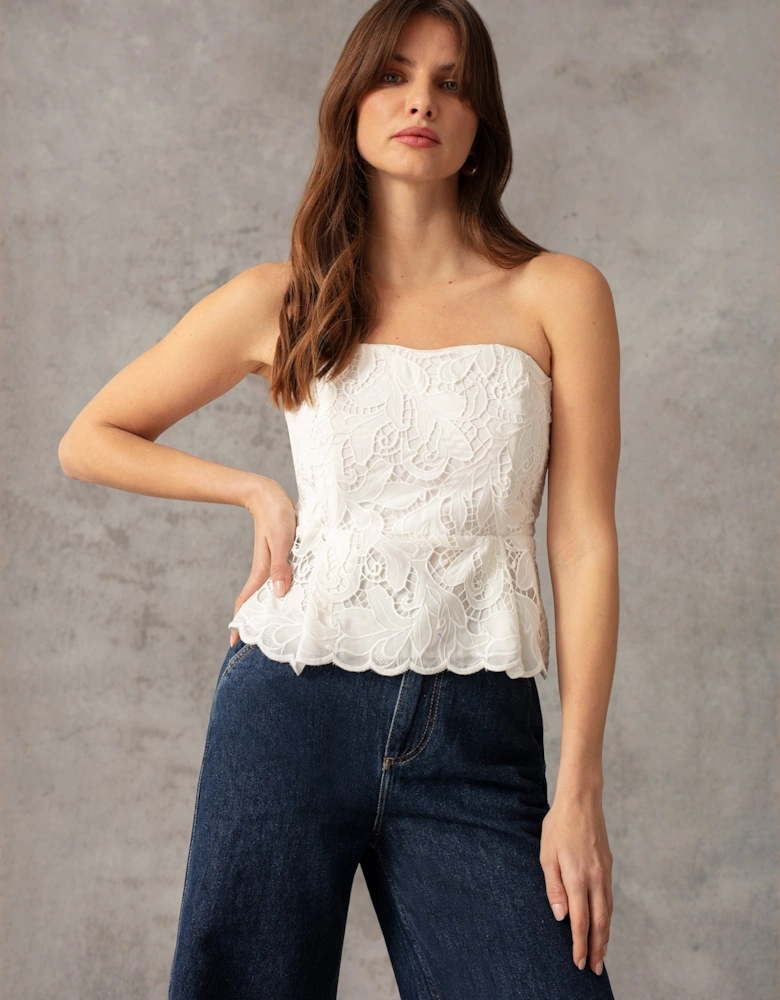 Lace Bustier Top