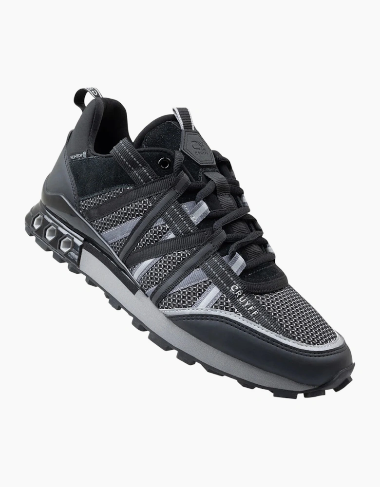 CRUYFF Mens Trainers Fearia Hex-Tech Lace Up black grey UK Size