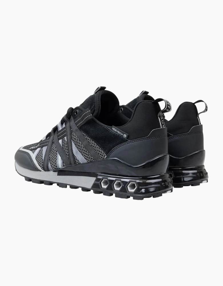 CRUYFF Mens Trainers Fearia Hex-Tech Lace Up black grey UK Size