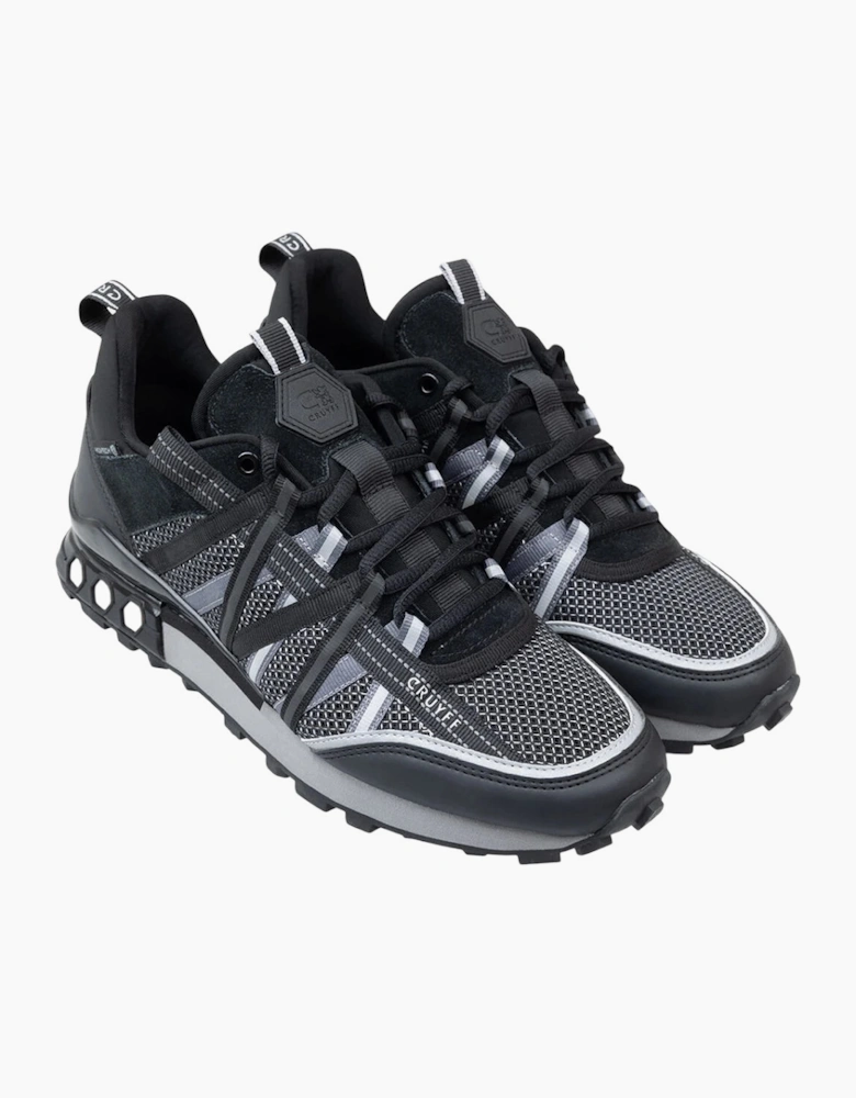 CRUYFF Mens Trainers Fearia Hex-Tech Lace Up black grey UK Size