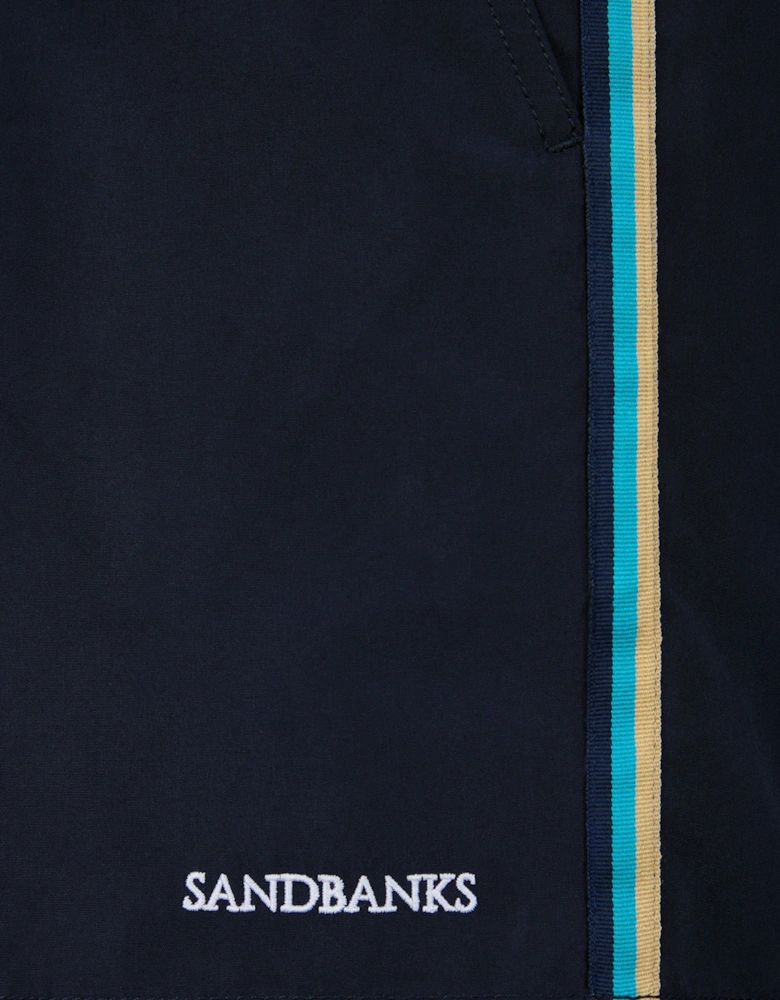 SANDBANKS SIDE STRIPE SWIM SHORT NAVY