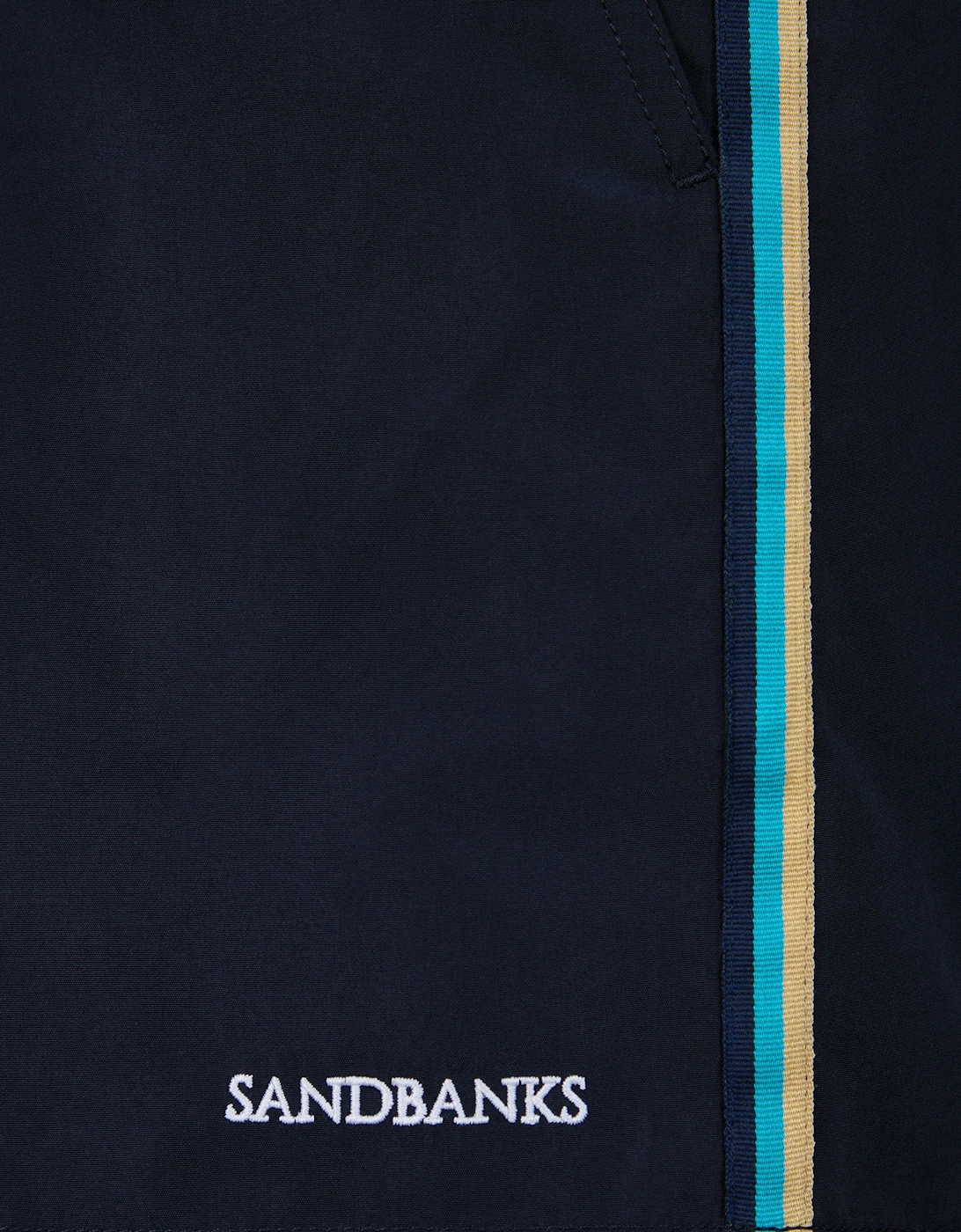 SANDBANKS SIDE STRIPE SWIM SHORT NAVY