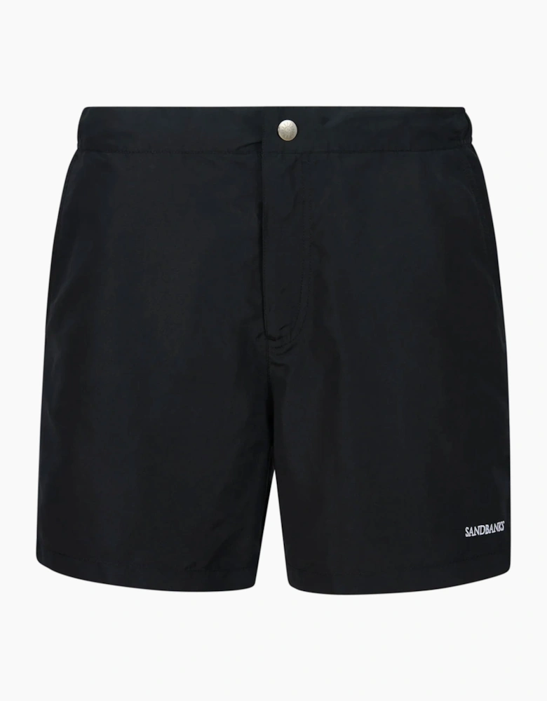 SANDBANKS SIDE STRIPE SWIM SHORT BLACK