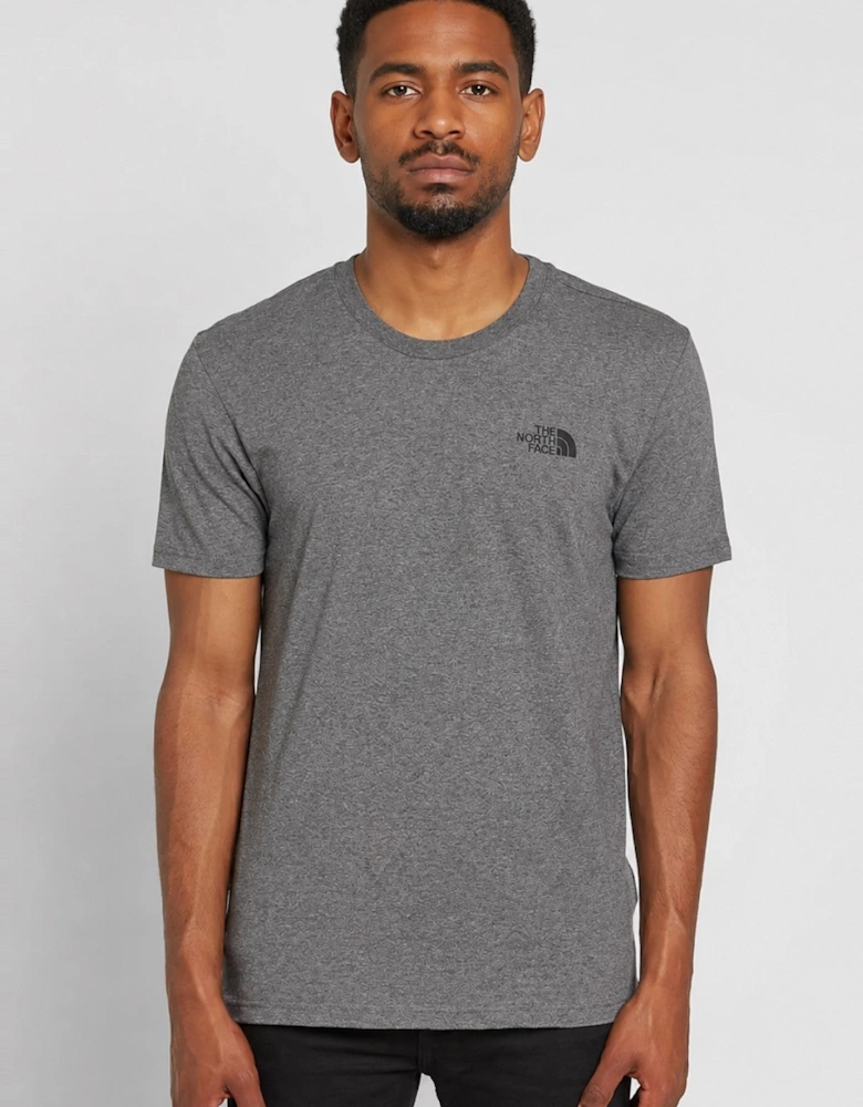 The North Face Mens Simple Dome Short Sleeve T-shirt in Grey