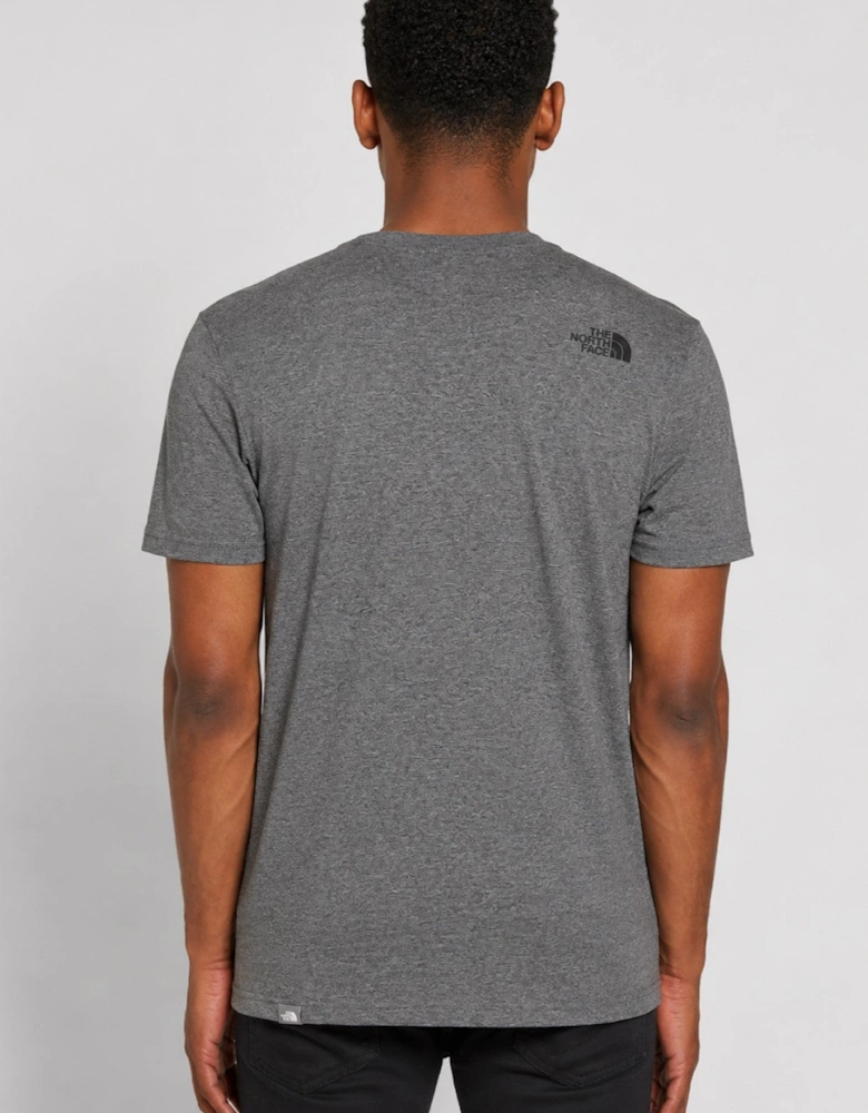 The North Face Mens Simple Dome Short Sleeve T-shirt in Grey
