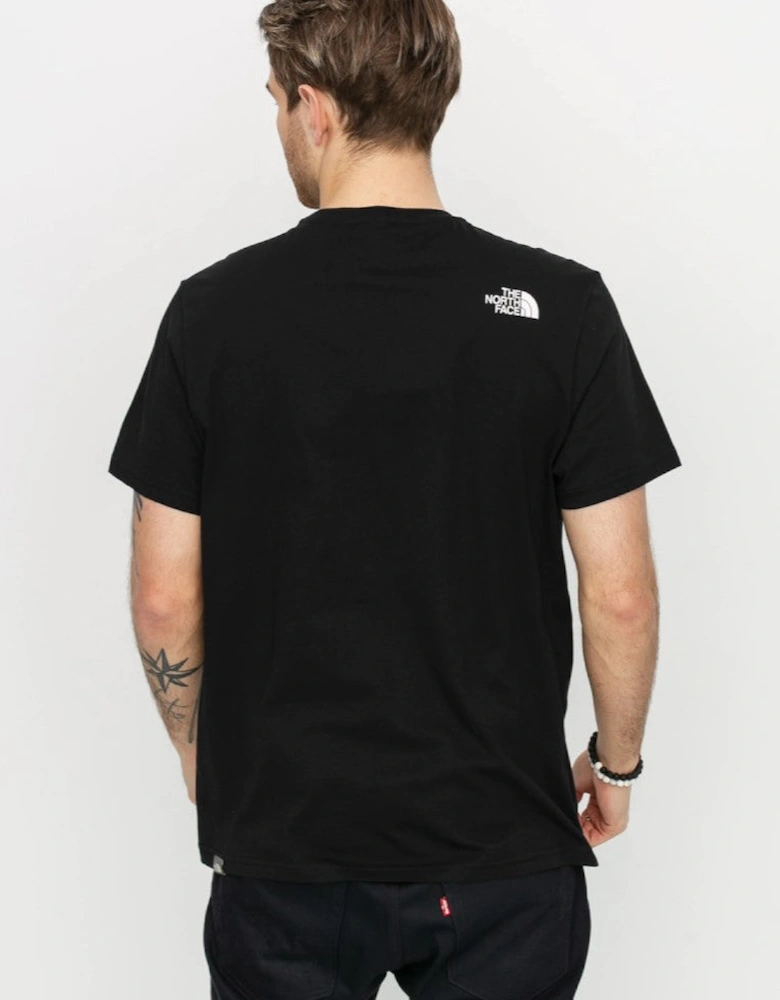 The North Face Mens Simple Dome Short Sleeve T-shirt in Black