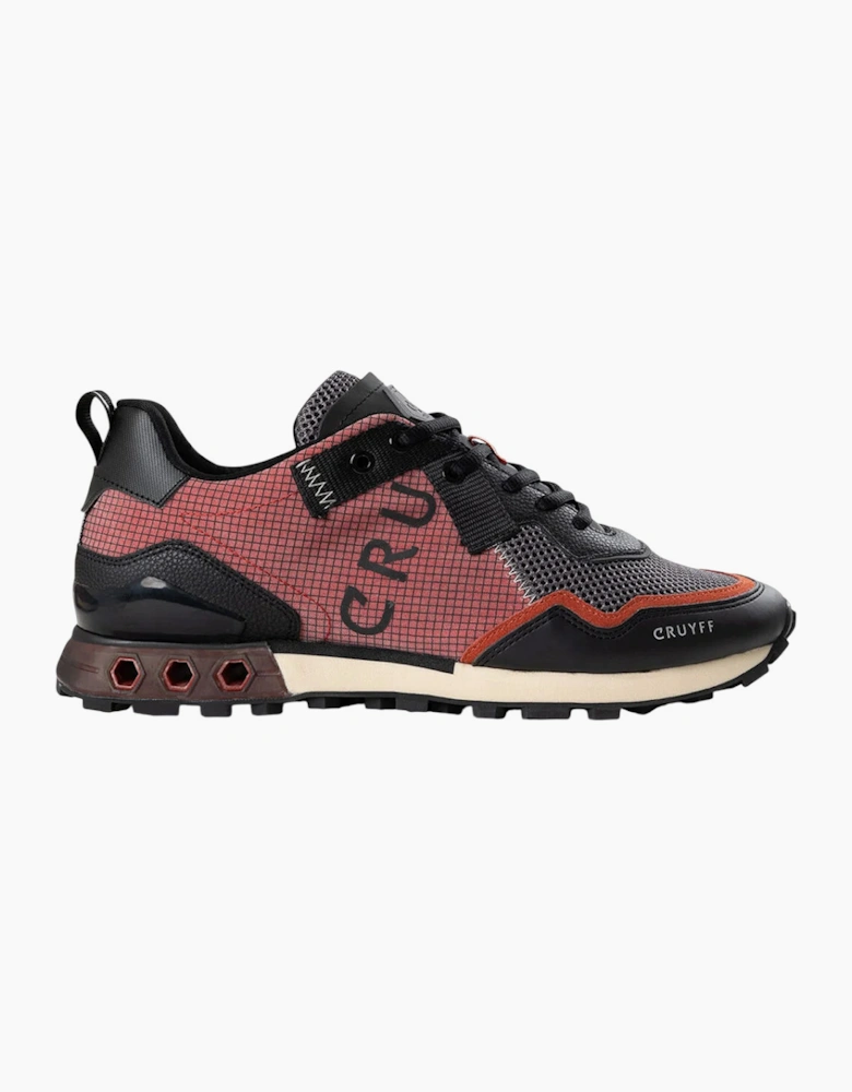 CRUYFF Mens Trainers Superbia Hex-Tech Lace Up dark grey red ochre UK Size