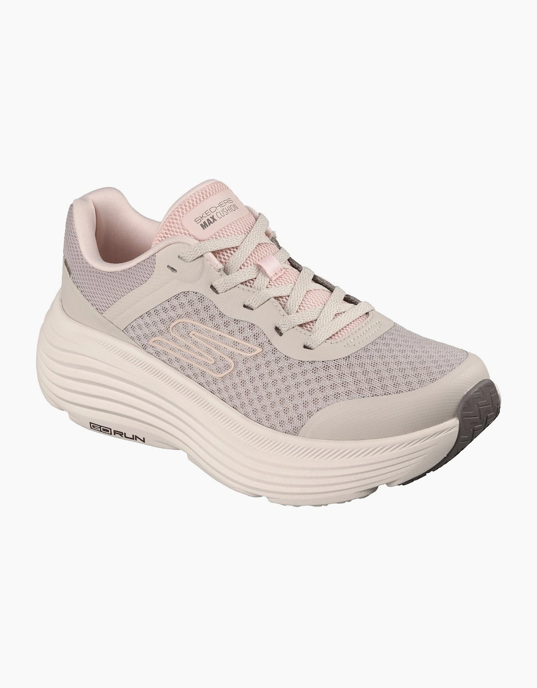 Skechers Max Cushioning Endeavour Women's Natural Synthetic/Trim Trainers, 6 of 5