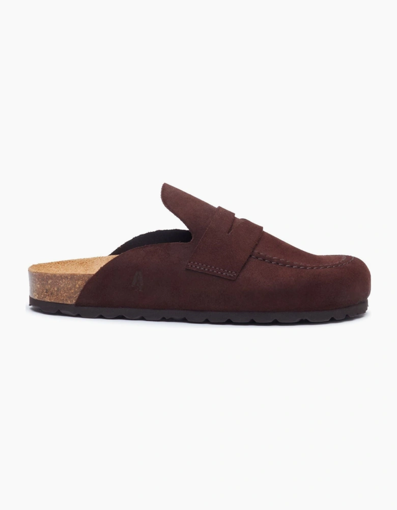 Hush Puppies Briar Closed Toe Suede Women's CHOCOLATE Mules