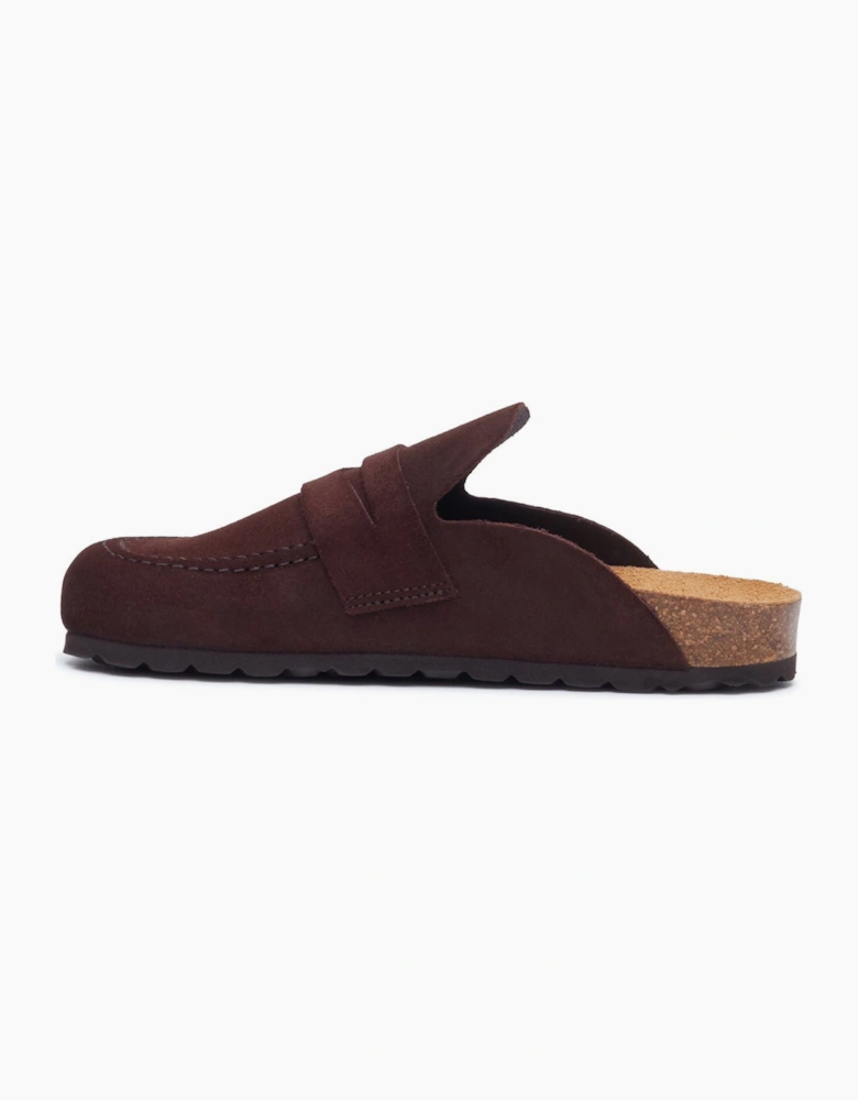 Hush Puppies Briar Closed Toe Suede Women's CHOCOLATE Mules