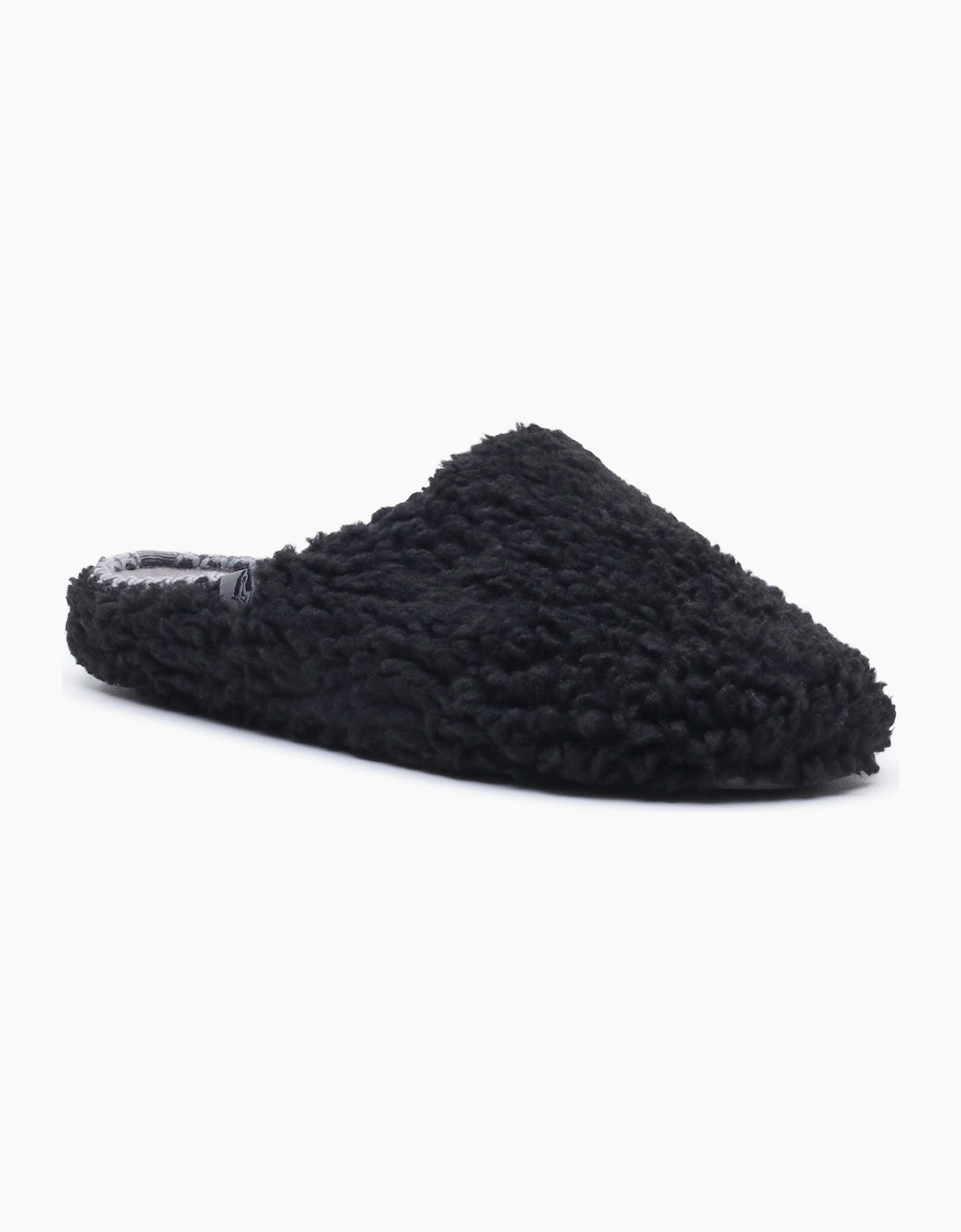 Hush Puppies Good Teddy Polyester Men's BLACK Slippers, 7 of 6