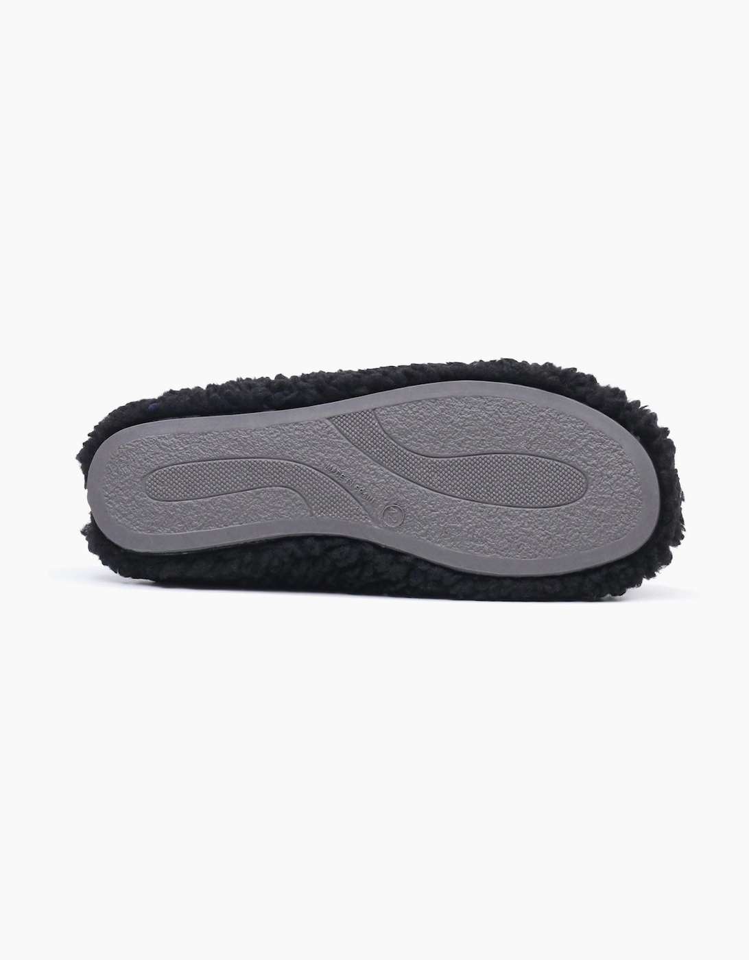Hush Puppies Good Teddy Polyester Men's BLACK Slippers