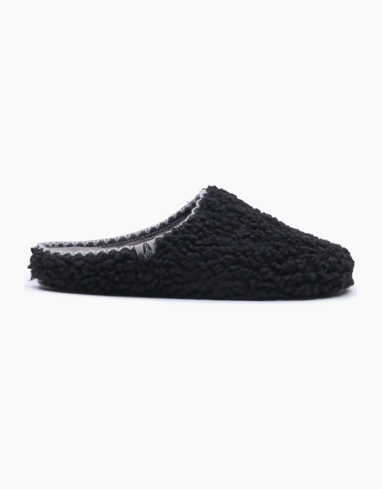 Hush Puppies Good Teddy Polyester Men's BLACK Slippers