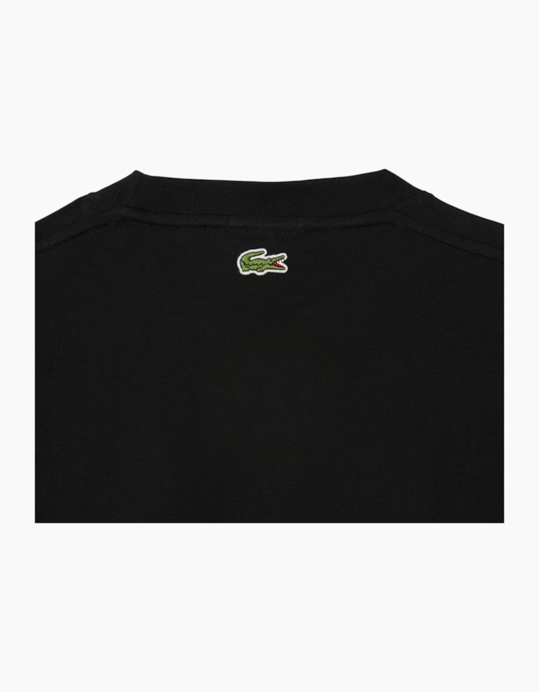 Lacoste Mens T Shirt TH2739 Signature Print Classic Fit Crew Neck Summer Tee