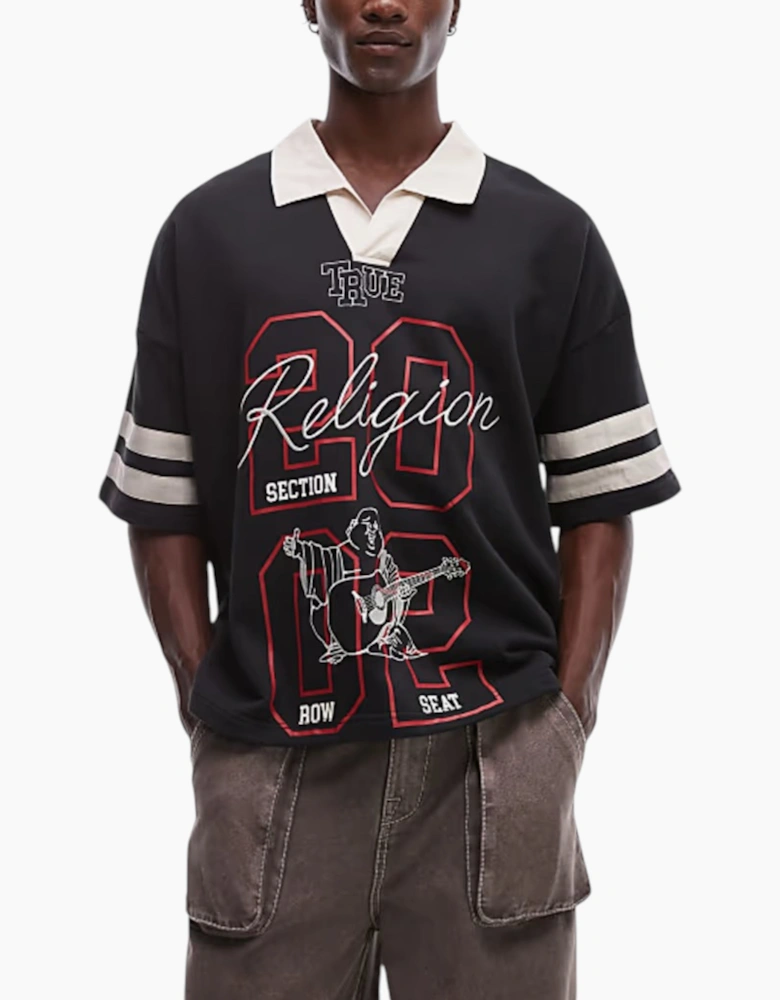 True Religion Mens Polo Shirts Short Sleeve Top