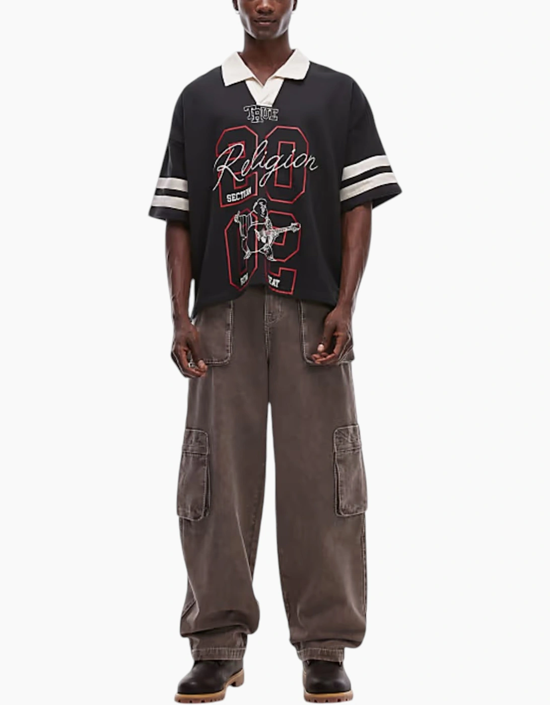 True Religion Mens Polo Shirts Short Sleeve Top