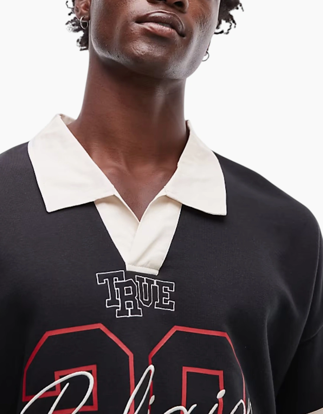 True Religion Mens Polo Shirts Short Sleeve Top