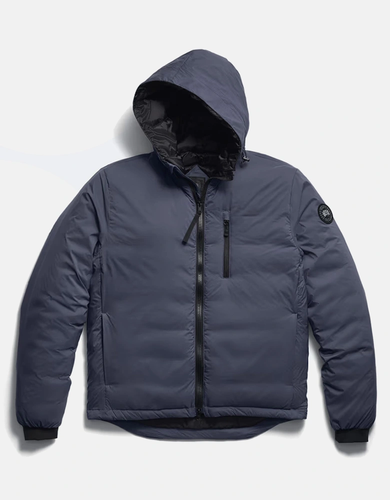 Lodge Hooded Jacket Black Disc Blue