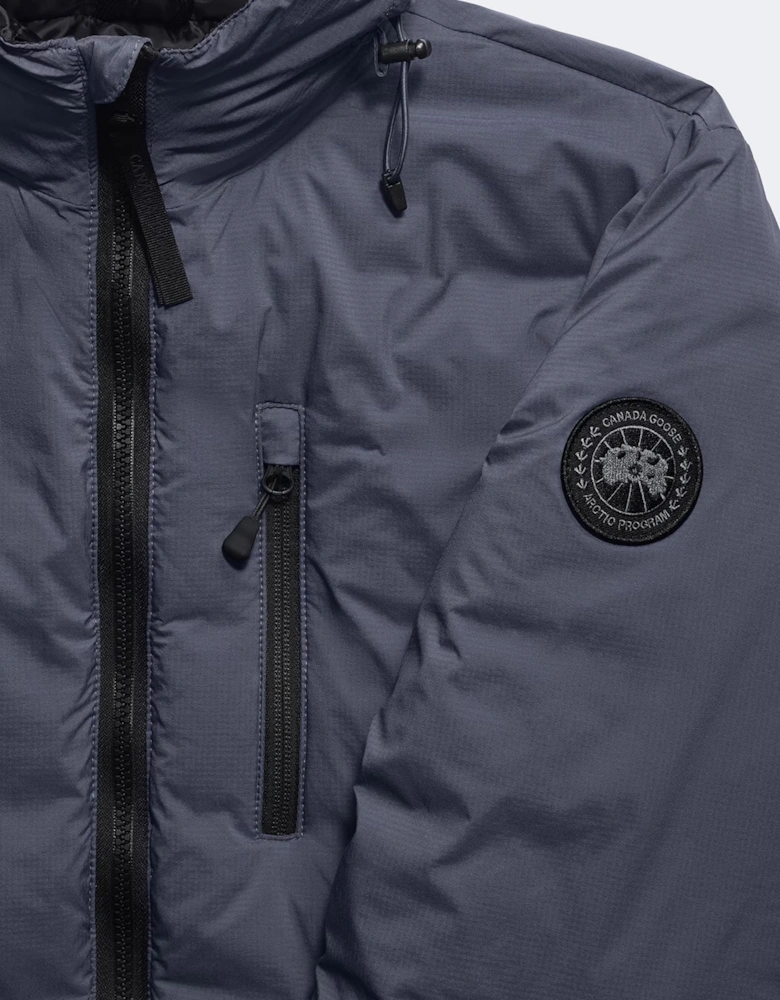 Lodge Hooded Jacket Black Disc Blue