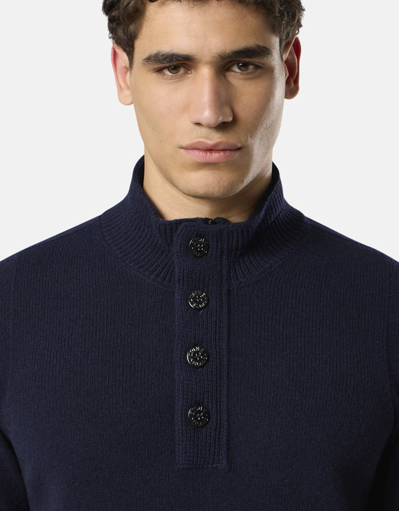 Button Thru 5100040 Sweater Navy