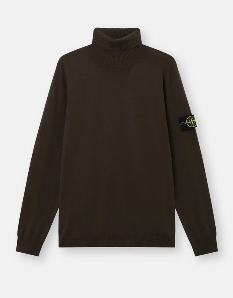 Wool 5100025 T-Neck Sweater Brown
