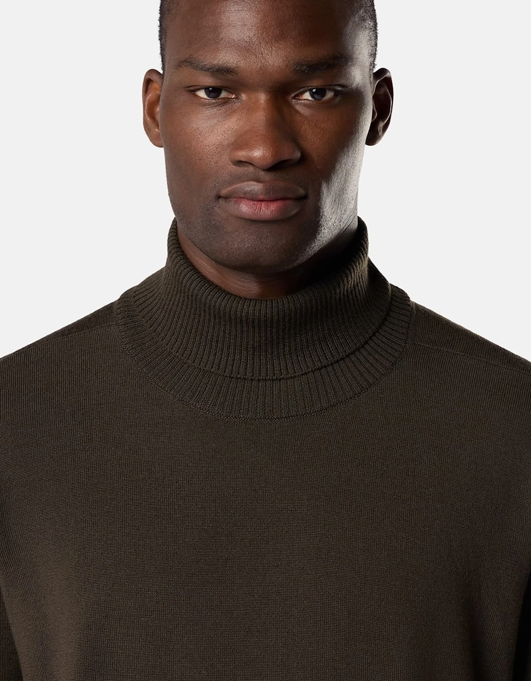 Wool 5100025 T-Neck Sweater Brown