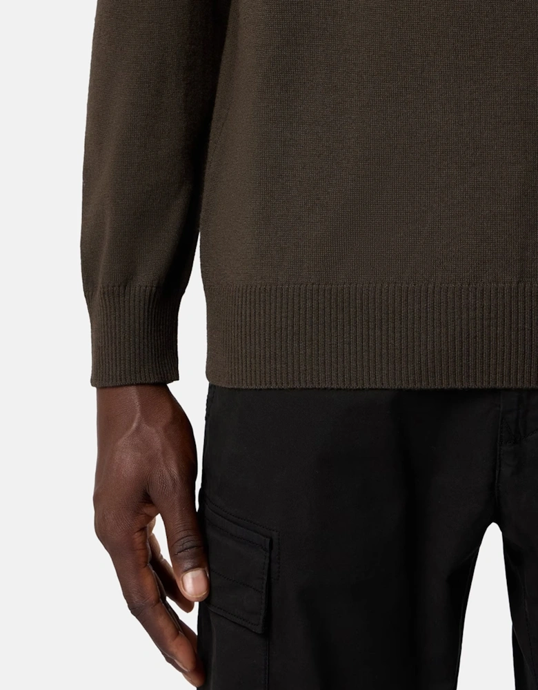 Wool 5100025 T-Neck Sweater Brown