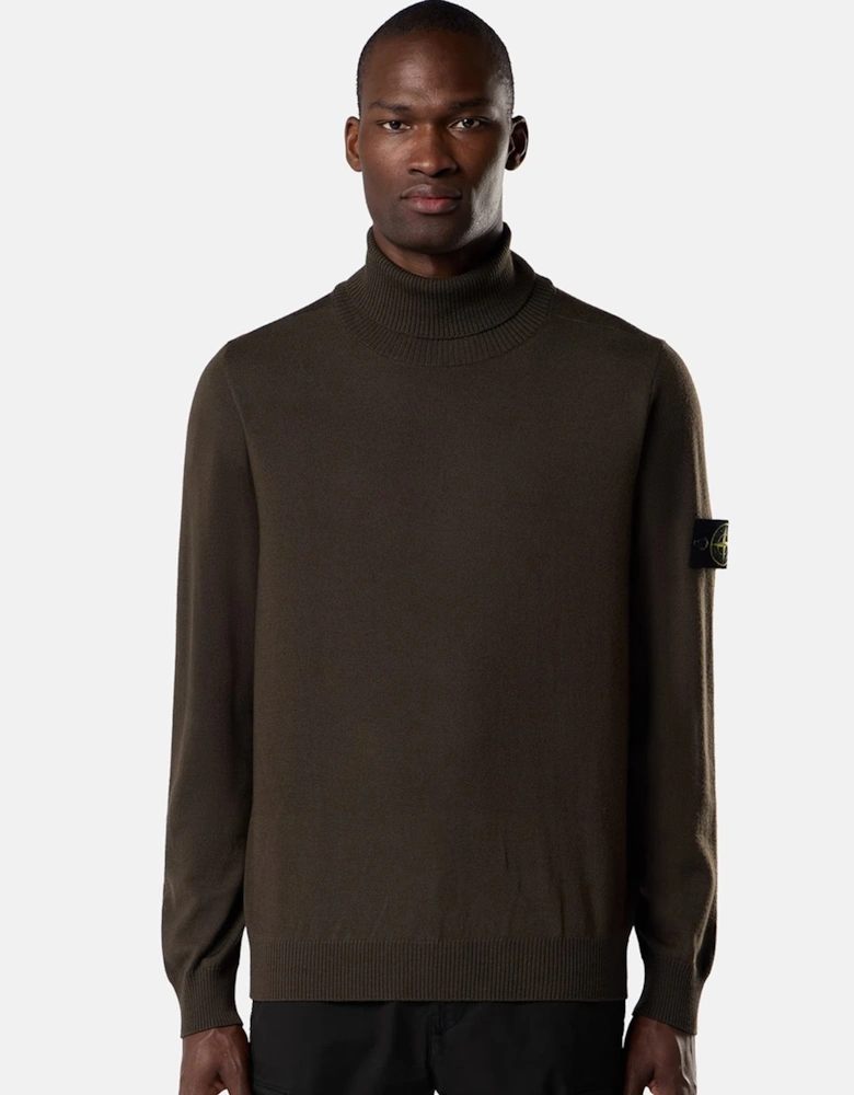 Wool 5100025 T-Neck Sweater Brown