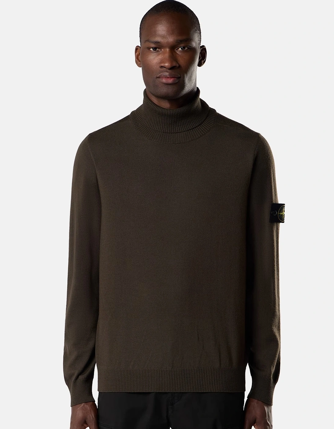 Wool 5100025 T-Neck Sweater Brown