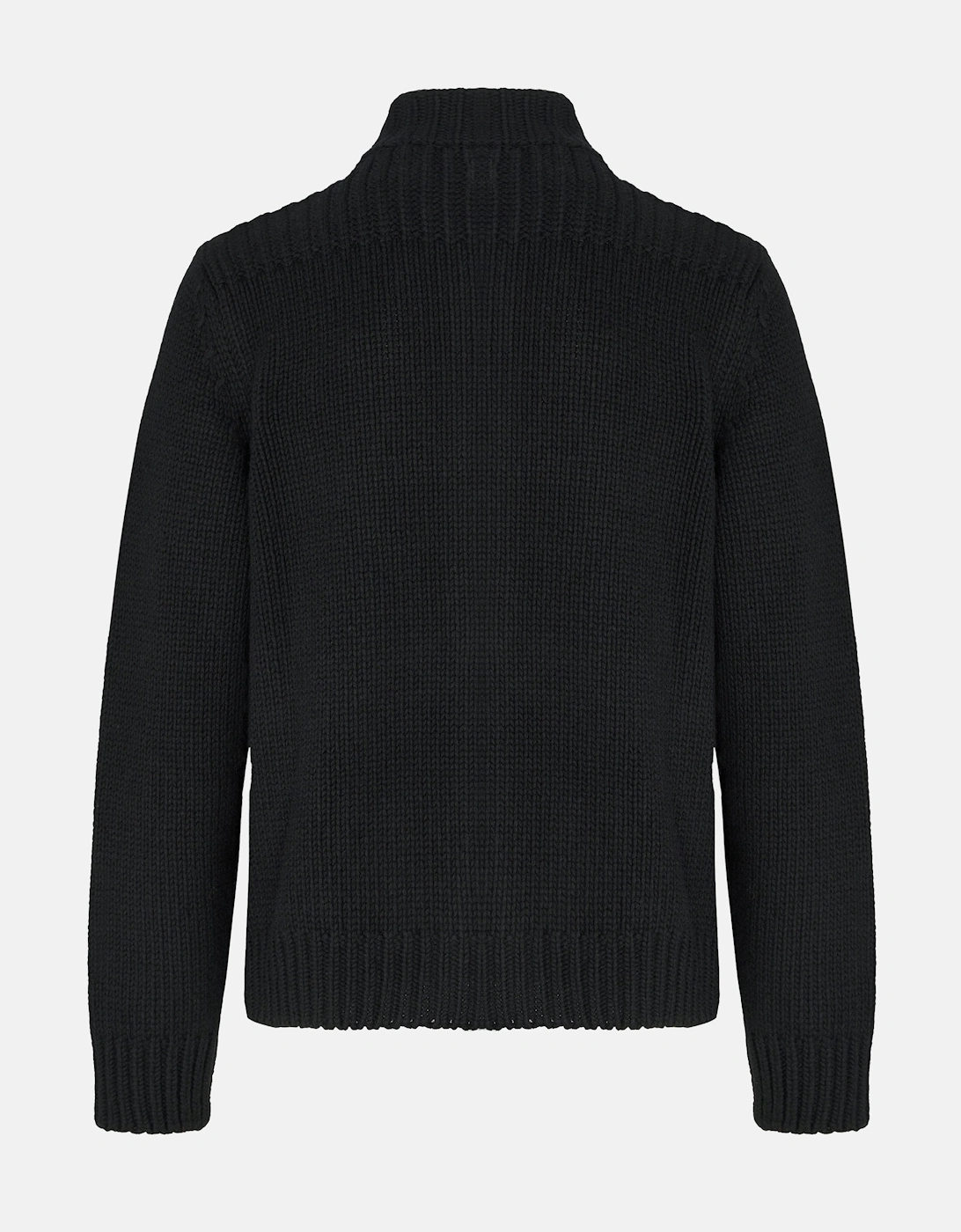 Lamsbwool GRS Button Lens Sweater Black