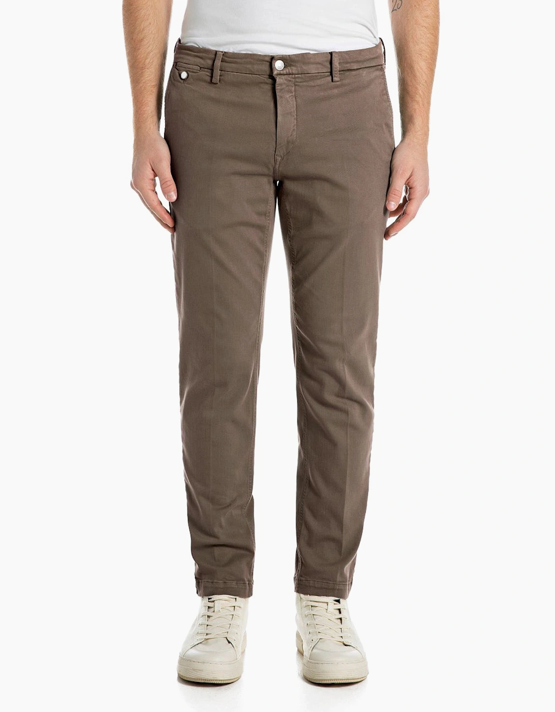 Replay Replay Hyperflex Benni Colour Edition Chino Pants - Brown