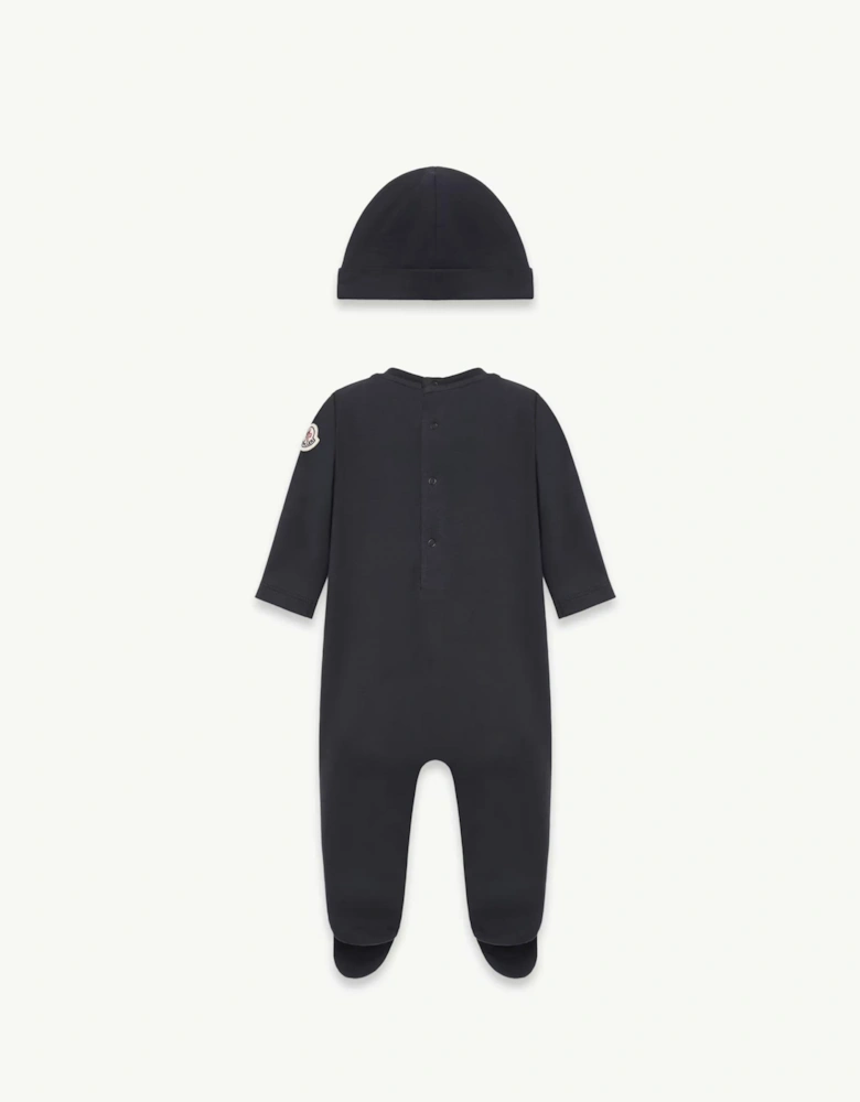Baby Grow + Hat Set Navy
