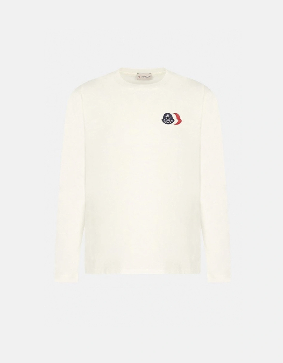 Kids Ls Triple Logo T-Shirt White