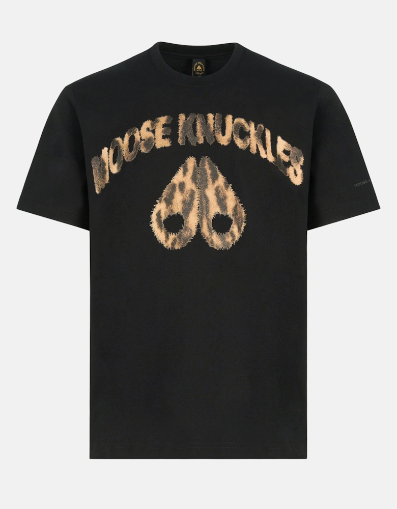 Leopard Logo T-Shirt Black