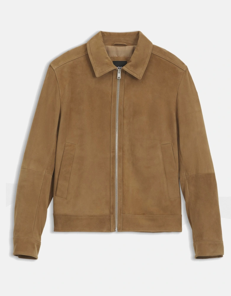 H Malbano 7 Leather Jacket Tan