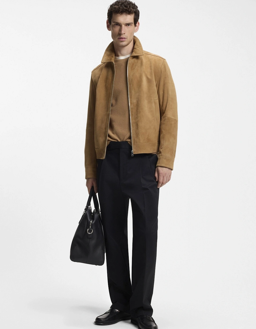 H Malbano 7 Leather Jacket Tan