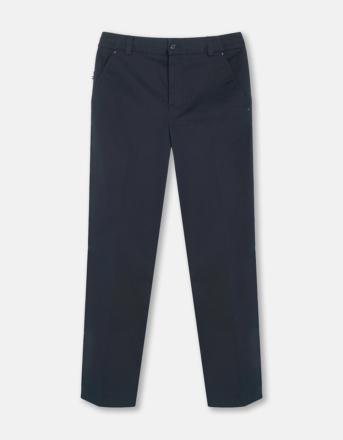 Straight Leg Cotton Trousers Navy, 3 of 2