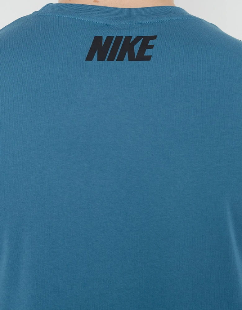 Nike Mens Sportswear Repeat T Shirt in Storm Blue