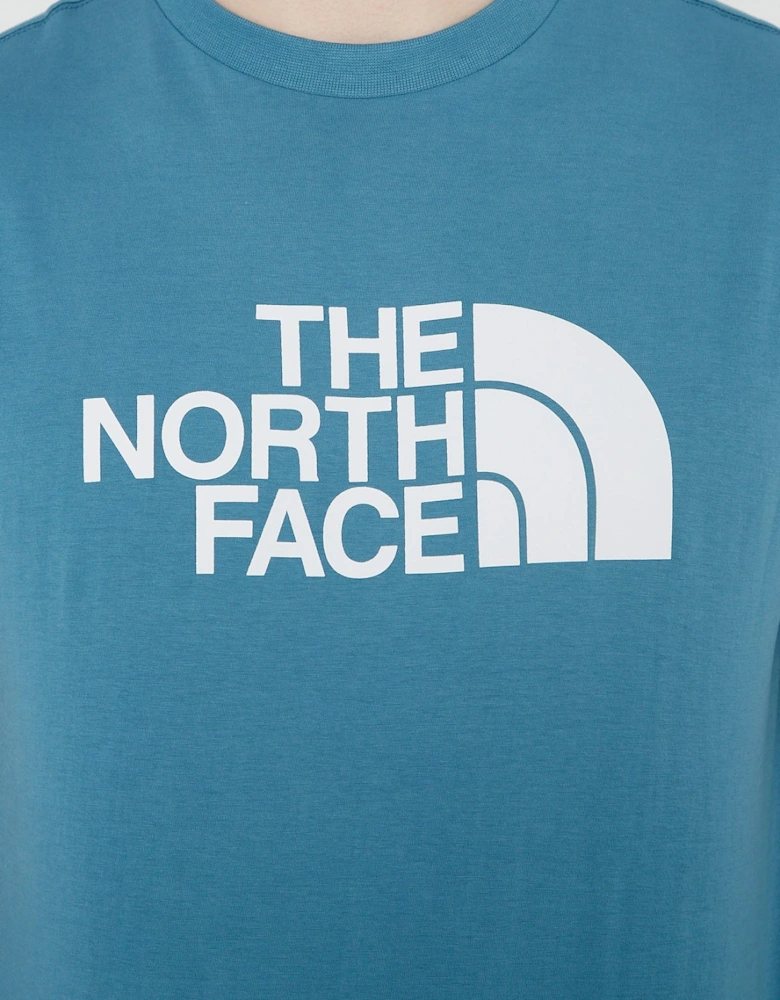 The North Face Mens Easy Tee Short Sleeve T-shirt IN Storm Blue