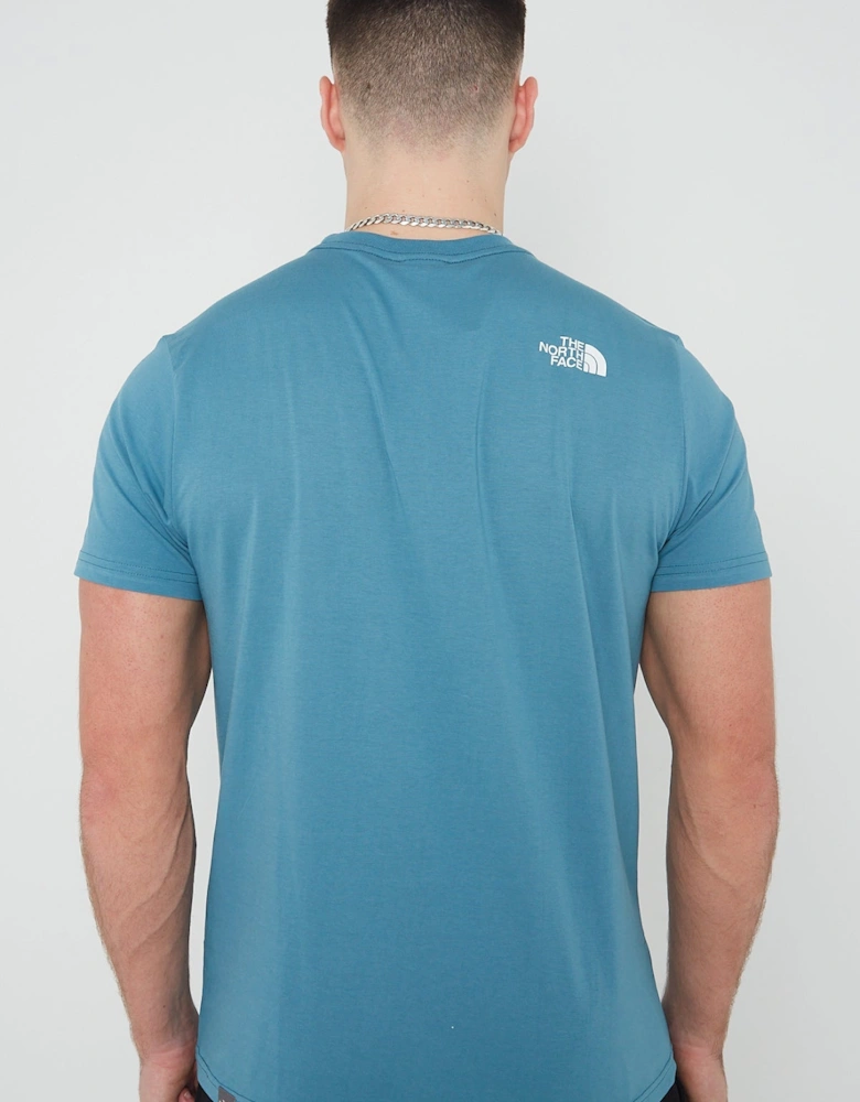 The North Face Mens Easy Tee Short Sleeve T-shirt IN Storm Blue