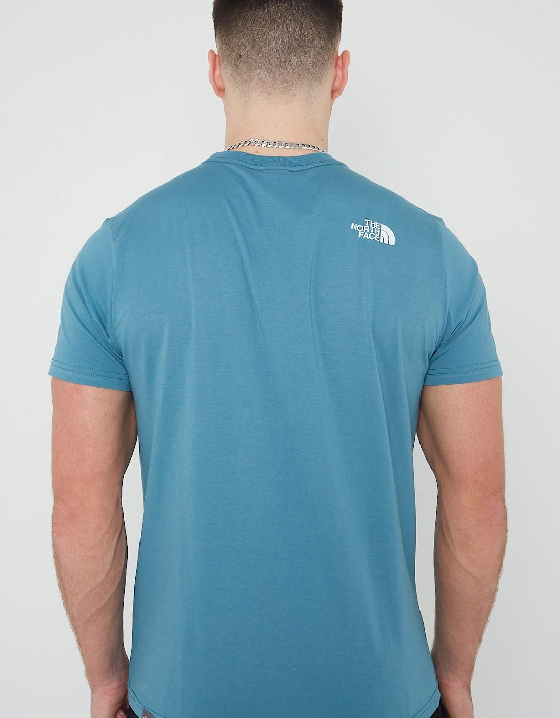 The North Face Mens Easy Tee Short Sleeve T-shirt IN Storm Blue