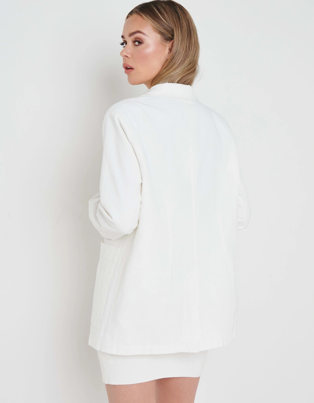 Dylan Dad Linen Blazer - Cream