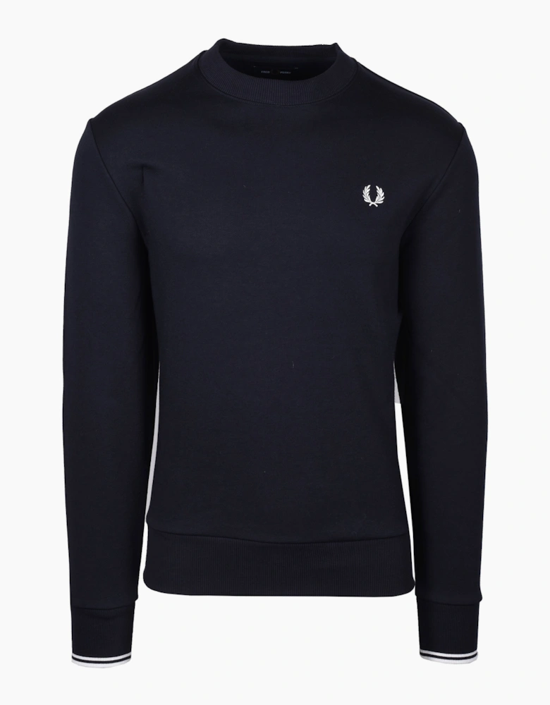 Fred Perry Crew Neck Sweatshirt Navy
